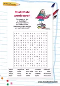 Roald Dahl wordsearch