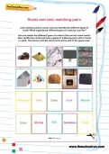 Rocks and soils matching pairs
