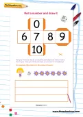 Roll a number and draw it worksheet