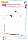 Roll the die initial sound game