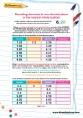 Rounding decimals to one decimal place or the nearest whole number