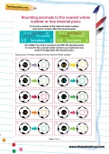 Rounding decimals to the nearest whole number worksheet