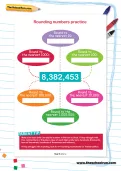KS2 Rounding numbers practice worksheet