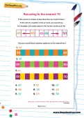 Rounding to the nearest 10 worksheet