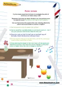 Ruler noises worksheet