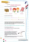 Seaside similes poem worksheet