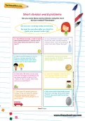 Short division word problems worksheet