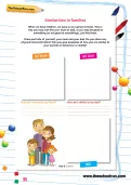 Similarities in families worksheet