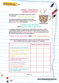 Simple, compound or complex sentence worksheet