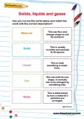 Solids, liquids and gases worksheet