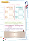 Solving length problems worksheet