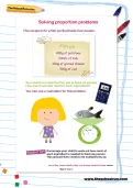 Solving proportion problems worksheet