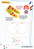 Sorting data using a Venn diagram worksheet