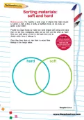 Sorting materials: soft and hard activity