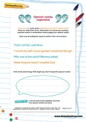 Speech marks explained worksheet