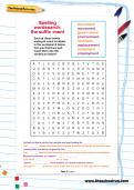 Spelling wordsearch: the suffix -ment