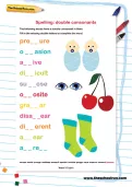 Spelling: double consonants worksheet