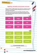 Spelling: double consonants revision worksheet