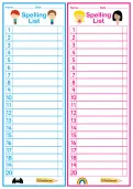 Spelling words list 