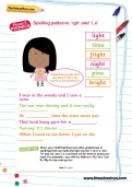 Spelling patterns: igh and i_e worksheet