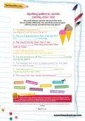 Spelling patterns: words ending -cial / -tial football worksheet