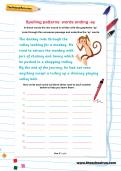 Spelling patterns: words ending -ey worksheet
