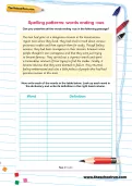 Spelling patterns worksheet: words ending -ous