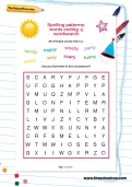 Spelling patterns: words ending -y wordsearch