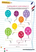 Spelling patterns: words ending in -il worksheet