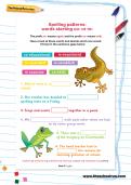 Spelling patterns: words starting co- or re- worksheet