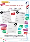 Spelling the /er/ sound: ‘ur’, ‘ir’, or ‘er’?