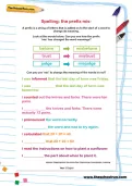 Spelling patterns: the prefix mis-
