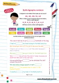 Split digraphs revision football worksheet