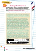 Spotting adverbial phrases worksheet