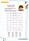 Square words wordsearch