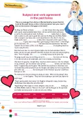 Subject and verb agreement in the past tense worksheet