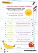 Subjunctive: matching halves of sentences worksheet