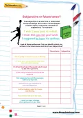 Subjunctive or future tense worksheet