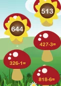 Subtracting a one digit number from a three digit number tutorial