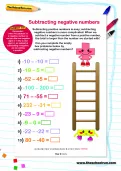 Subtracting negative numbers worksheet