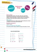 Subtraction bingo
