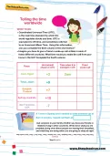 Telling the time worldwide worksheet