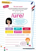 The /ure/ sound worksheet