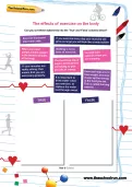 The effects of exercise on the body worksheet