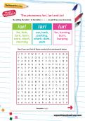 The phonemes /or/, /ar/ and /ur/ worksheet