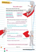 The prefix super- worksheet