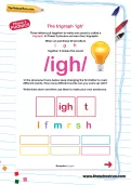 The trigraph ‘igh’ worksheet