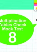 Multiplication Tables Practice Check 8