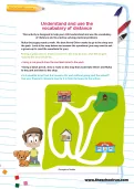 Understand and use the vocabulary of distance