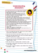 Understanding characters worksheet